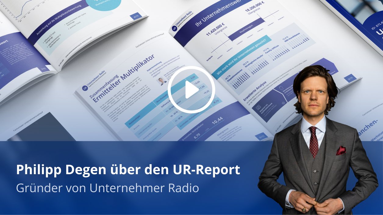 Video Unternehmenswert Rechner von Unternehmer Radio